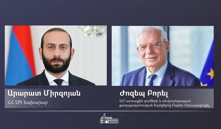 Միրզոյանը հեռախոսազրույց է ունեցել Բորելի հետ, ի թիվս այլ հարցերի ներկայացրել է նաև Վագիֆ Խաչատրյանի առևանգման դեպքը