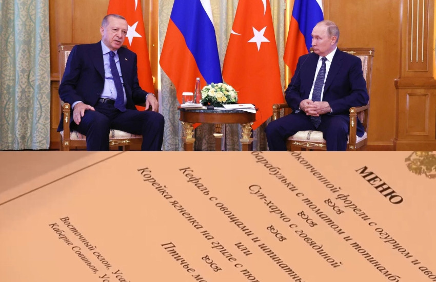 Ի՞նչ կար Էրդողանի ճաշացանկում և որտե՞ղ է անցել Պուտին-Էրդողան աշխատանքային ճաշը (տեսանյութ)