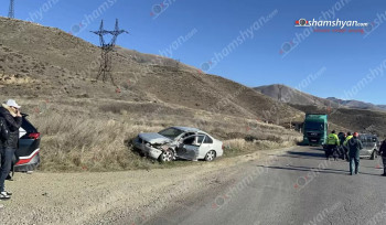 Սպիտակի քաղաքապետին սպասարկող Lexus-ը վթարի է ենթարկվել․ Shamshyan.com