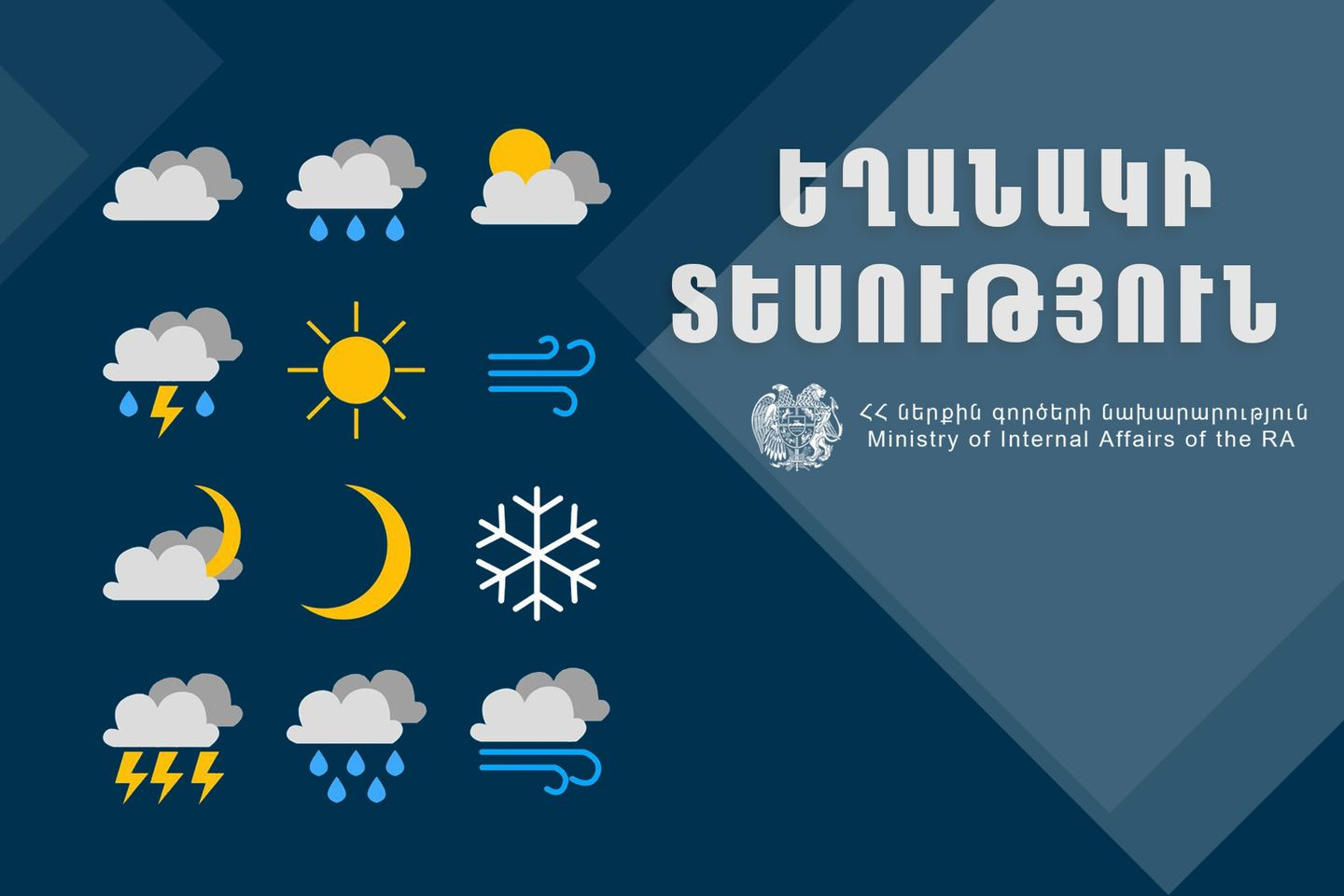 Օդի ջերմաստիճանը կնվազի․ առաջիկա օրերի եղանակի տեսությունը