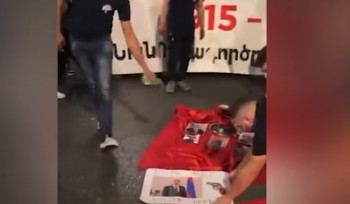 Բեյրութում ՀՅԴ երիտասարդները Թուրքիայի դրոշի հետ այրել են նաև Փաշինյանի և Ալիևի նկարները