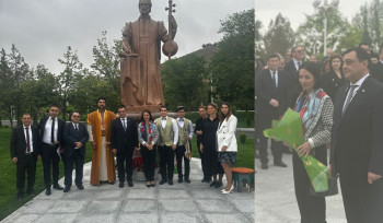Ժաննա Անդրեասյանը Թուրքմենստանում մասնակցել է թուրքմեն գրողի ծննդյան 300-ամյակի միջոցառումներին․ Ֆրագիի անվան զբոսայգում տեղադրվել է նաև Սայաթ-Նովայի արձանը (լուսանկարներ)