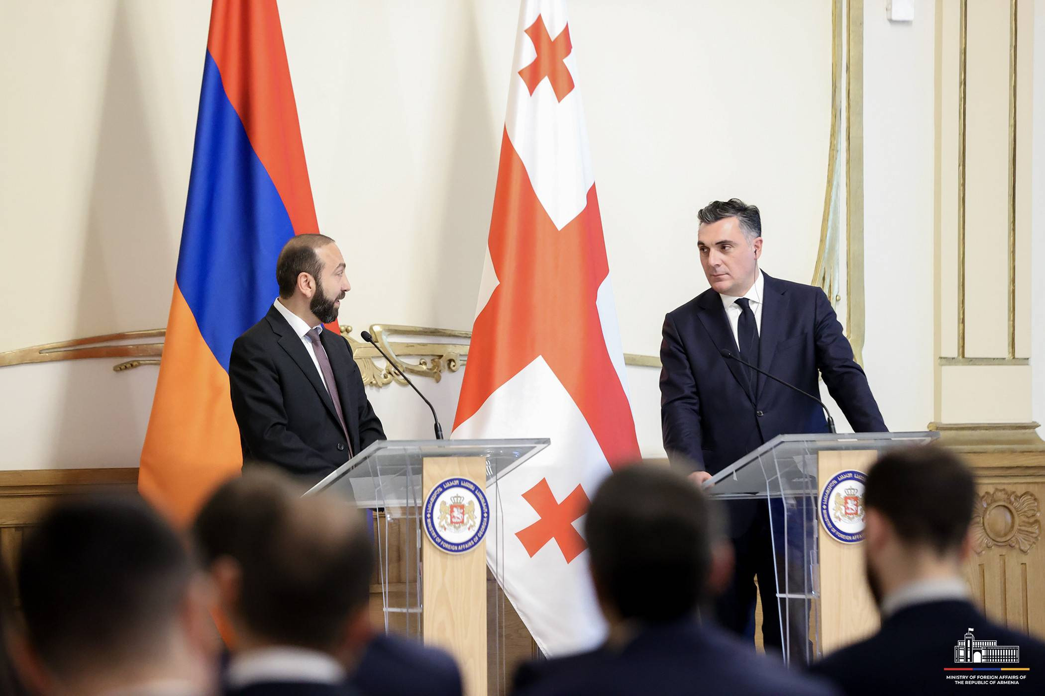 Հարգելի՛ ընկեր, սիրելի՛ ընկեր, պարոն նախարար, ուզում եմ առիթից օգտվելով՝ հրավիրել Ձեզ Երևան․ Արարատ Միրզոյանը՝ Իլյա Դարչիաշվիլիին