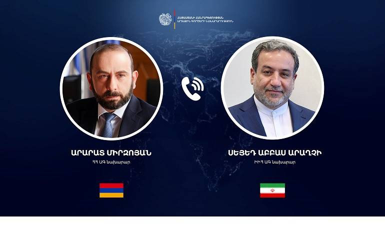 Միրզոյանը հեռախոսազրույց է ունեցել Իրանի արտաքին գործերի նորանշանակ նախարար Սեյեդ Աբբաս Արաղչիի հետ