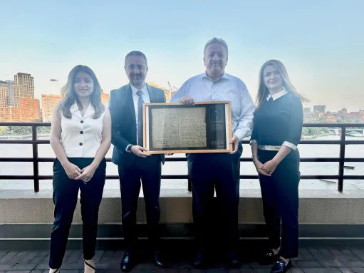 Մատենադարանի պատվիրակությունն ԱՄՆ-ում է, հանդիպել են Նուբար Աֆեյանին