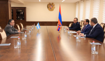 Սուրեն Պապիկյանն ընդունել է Հայաստանում Արգենտինայի դեսպանին