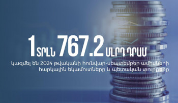 ՊԵԿ-ը 2024-ի հունվար-սեպտեմբեր ամիսների ընթացքում ապահովել է 1 տրլն 767.2 մլրդ դրամ հարկային եկամուտներ և պետական տուրքեր