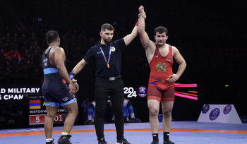 Մուշեղ Մկրտչյանը՝  Ըմբշամարտի զինվորականների աշխարհի առաջնության բրոնզե մեդալակիր