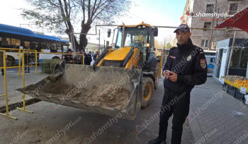 Հողային աշխատանքներ կատարելիս Կոմիտասի պողոտայում տրակտորը բախվել է գազատար խողովակին