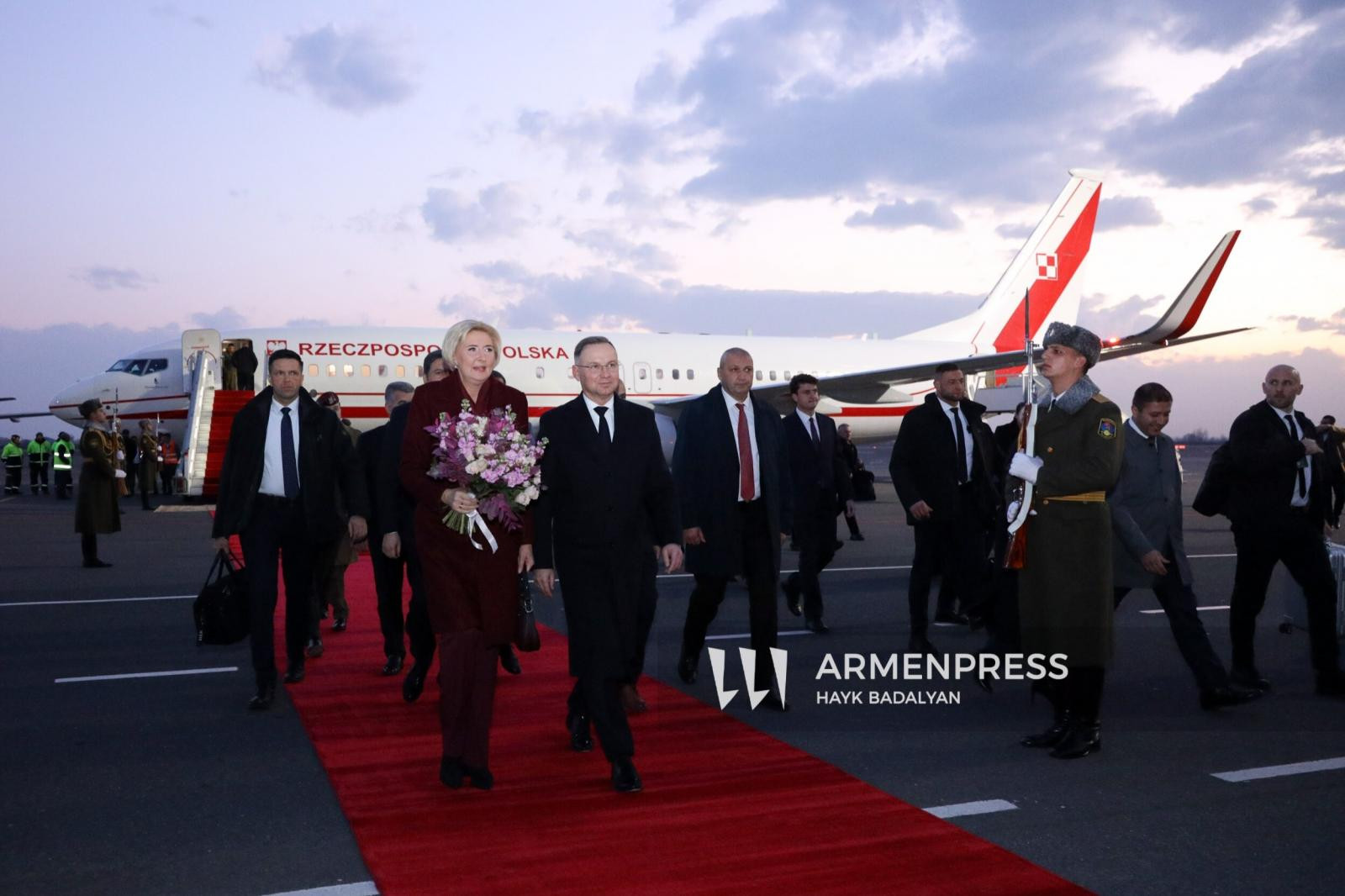 Լեհաստանի Հանրապետության նախագահը ժամանեց Հայաստան