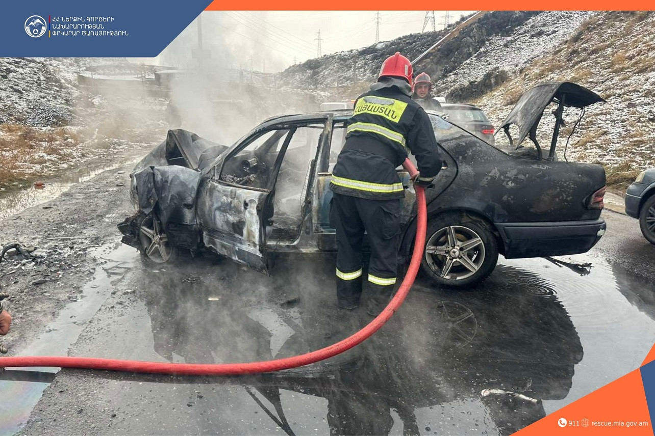Կորեայի ձորում տեղի է ունեցել ՃՏՊ՝ հրդեհի բռնկմամբ. վարորդը հոսպիտալացվել է