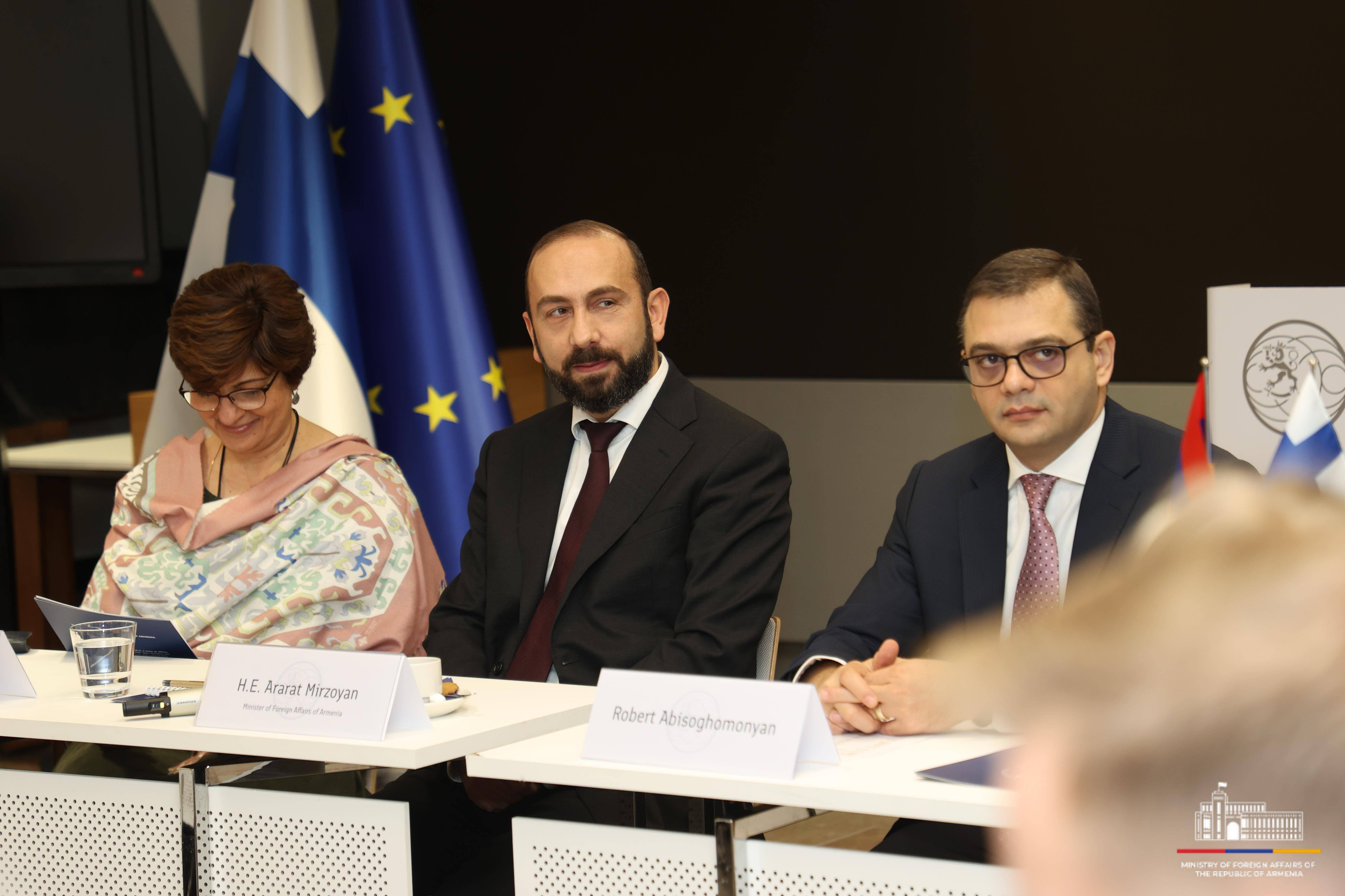 Միրզոյանը Ֆինլանդիայի ԱԳ նախարարությունում մասնակցել է կլոր-սեղան քննարկման