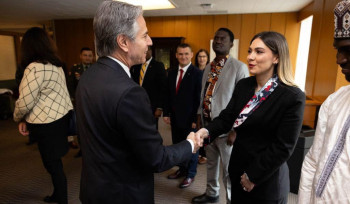 ԱՄՆ պետքարտուղար Էնթոնի Բլինկենը Սրբուհի Գալյանին մրցանակ է հանձնել (լուսանկարներ)
