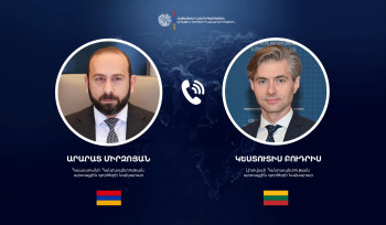 Արարատ Միրզոյանը հեռախոսազրույց է ունեցել Լիտվայի ԱԳ նախարար Կեստուտիս Բուդրիսի հետ