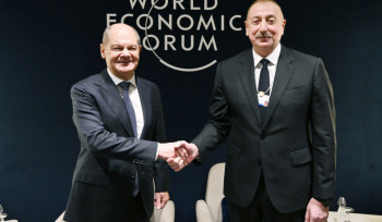 Ալիևը Դավոսում հանդիպել է Օլաֆ Շոլցի հետ