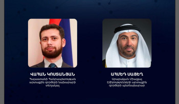 Աբու Դաբիում  Վահան Կոստանյանը հանդիպել է ԱՄԷ արտաքին գործերի պետնախարարի հետ