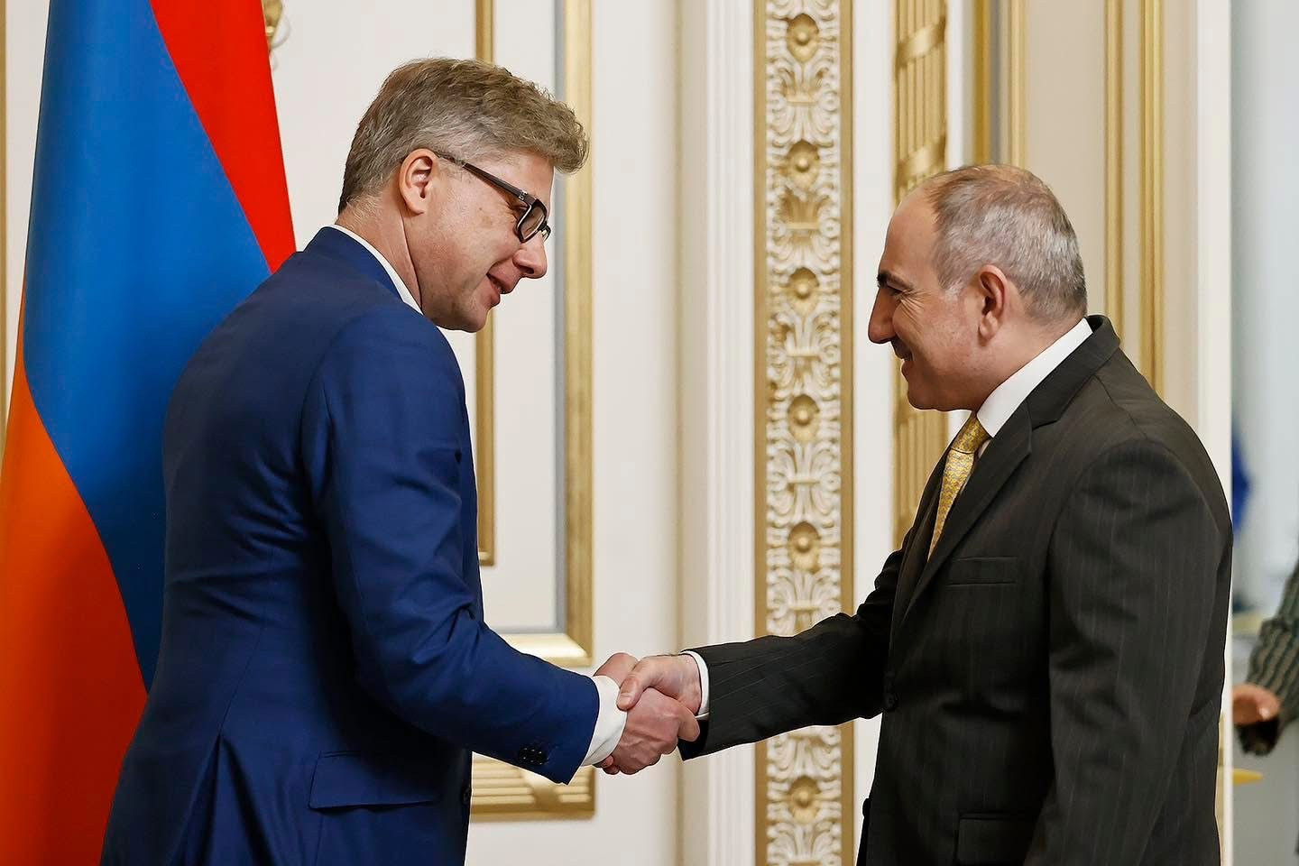 Փաշինյանն ընդունել է ԵՄ-Հայաստան խորհրդարանական գործընկերության կոմիտեի համանախագահին