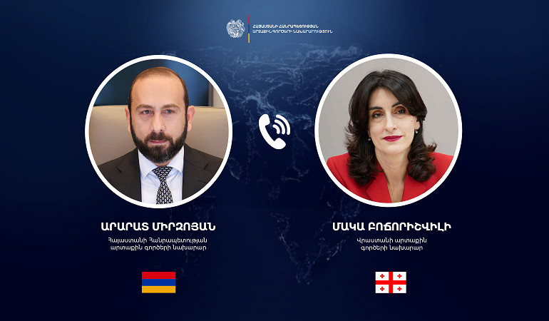 Արարատ Միրզոյանը և Վրաստանի ԱԳ նախարարն անդրադարձել են Հարավային Կովկասում խաղաղության ապահովման ուղղությամբ քննարկումներին