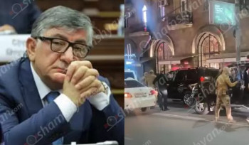 Ասֆալտին են «փռել» Սուքիասյանի անվտանգության աշխատակիցներին (տեսանյութ)․ shamshyan.com