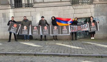 Բողոքի ակցիա Բրյուսելում՝ ի պաշտպանություն Բաքվի բանտում ապօրինի պահվող հայ գերիների