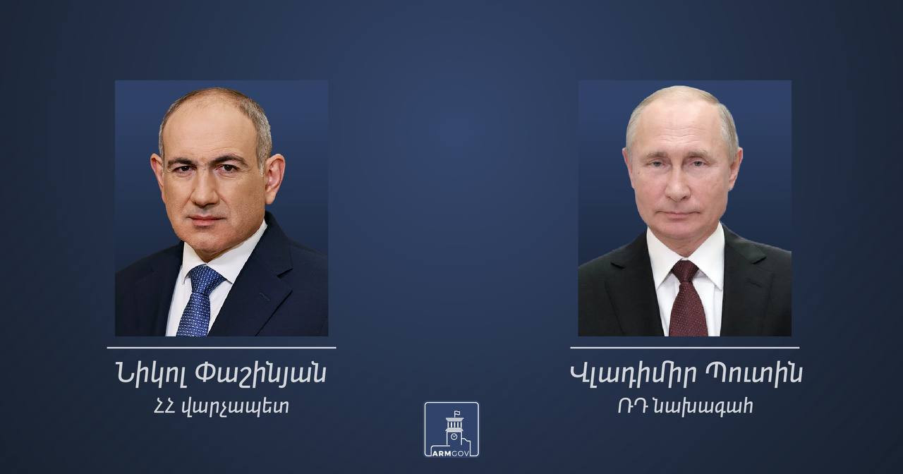Նիկոլ Փաշինյանը  Վլադիմիր Պուտինին տեղեկացրել է խաղաղության համաձայնագրի տեքստի համաձայնեցման շուրջ բանակցությունների ավարտի մասին