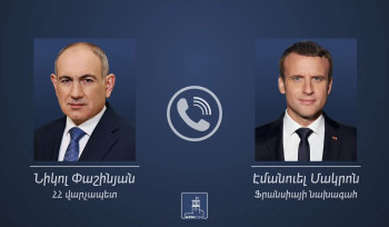 Փաշինյանը հեռախոսազրույց է ունեցել Մակրոնի հետ
