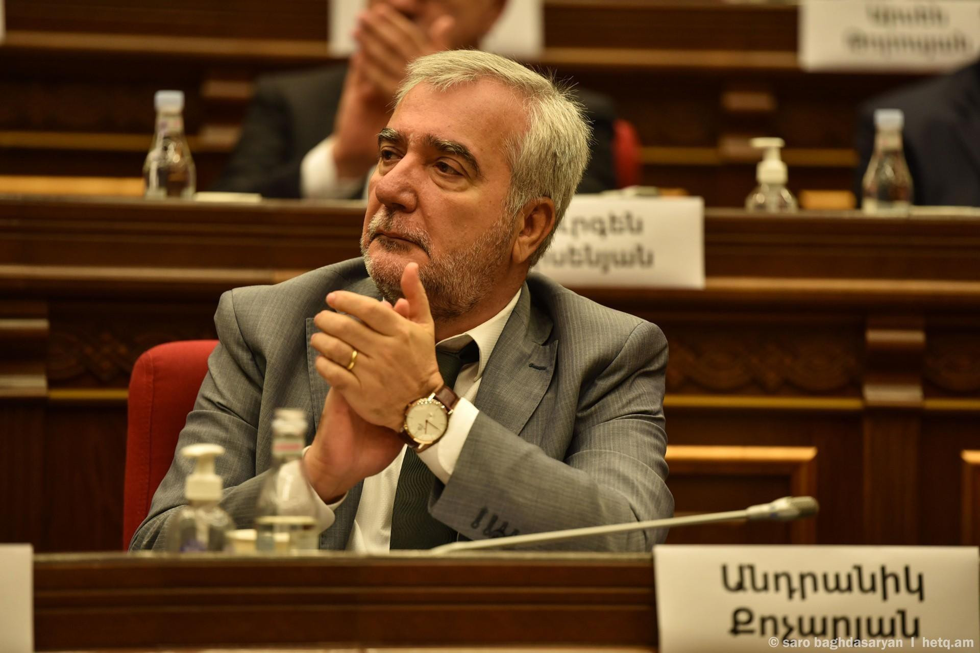 Քննարկման առարկա դարձնել և գնահատական տալ պատգամավոր Անդրանիկ Քոչարյանի վարվելակերպին․ հայտարարություն