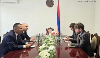 Ֆրանսիայի դեսպանն այցելել է Սյունիք․ մարզպետի ղեկավարի հետ քննարկվել են մի շարք հարցեր