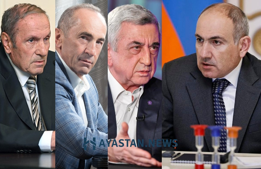 Արա, վեր ընկեք տեղներդ, բան ունեք ասելու, եկեք՝ բանավիճեք, ես ձեզ հետ չեմ բանավիճի, ձեզ պատերով կտամ, ձեր քաղաքական դիակների մնացորդները դուրս կհանեն, երեքիդ էլ վերաբերվում ա, հերիք ա ներվերիս հետ խաղաք. Փաշինյանը` նախկին երեք նախագահին (տեսանյութ)