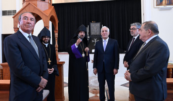 Վահագն Խաչատուրյանն այցելել է Աբու Դաբիի Սրբոց Նահատակաց եկեղեցի