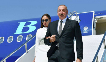 Իլհամ Ալիևը տիկնոջ հետ մեկնել է Թուրքիա