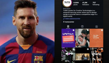 Լիոնել Մեսին ինստագրամյան իր էջի սթորի բաժնում կիսվել է երևանյան «Թումո» կենտրոնի էջով (լուսանկար)