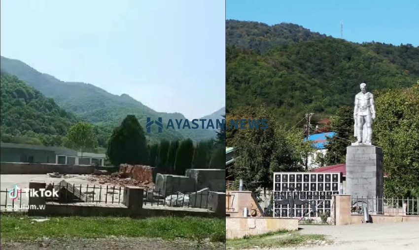 Ադրբեջանի հերթական վանդալիզմը. ոչնչացվել են Հայրենական պատերազմի ու Արցախի ազատամարտերի հուշարձանները