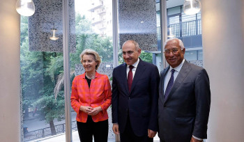 Փաշինյանը Տիրանայում հանդիպել է Եվրոպական խորհրդի նախագահի և Եվրոպական հանձնաժողովի նախագահի հետ