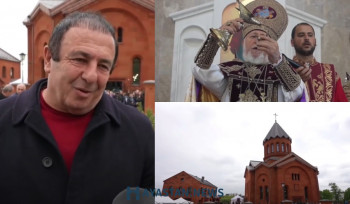 Աստված թող խաղաղություն տա․ Վեհափառի հանդիսապետությամբ Մինսկում օծվել է առաջին հայկական եկեղեցին (տեսանյութ)