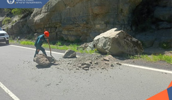 Քարաթափում Երևան-Մեղրի ավտոճանապարհին