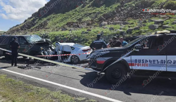 Սևան-Մարտունի-Գետափ անապարհին բախվել են ՊՆ հաշվեկշռում հաշվառված «UAZ Patriot»-ը և «Kia»-ն, կա 1 զnh, 3 վիրավոր