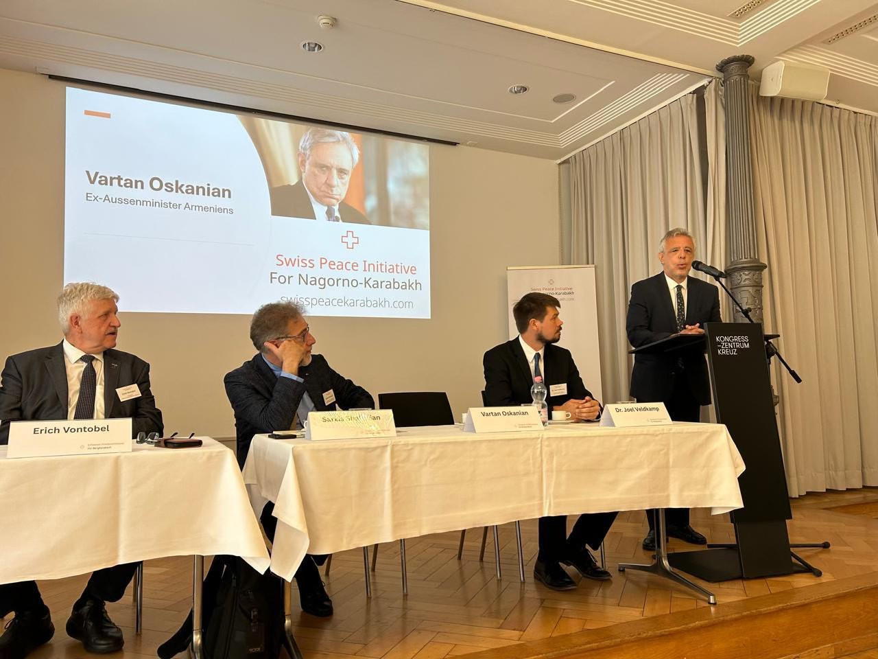 Արցախահայերի նպատակը հավաքական, ապահով և արժանապատիվ իրենց պապական հող վերադառնալն է՝ միջազգային հուսալի մեխանիզմներով․ Վարդան Օսկանյանը՝ Շվեյցարիայում