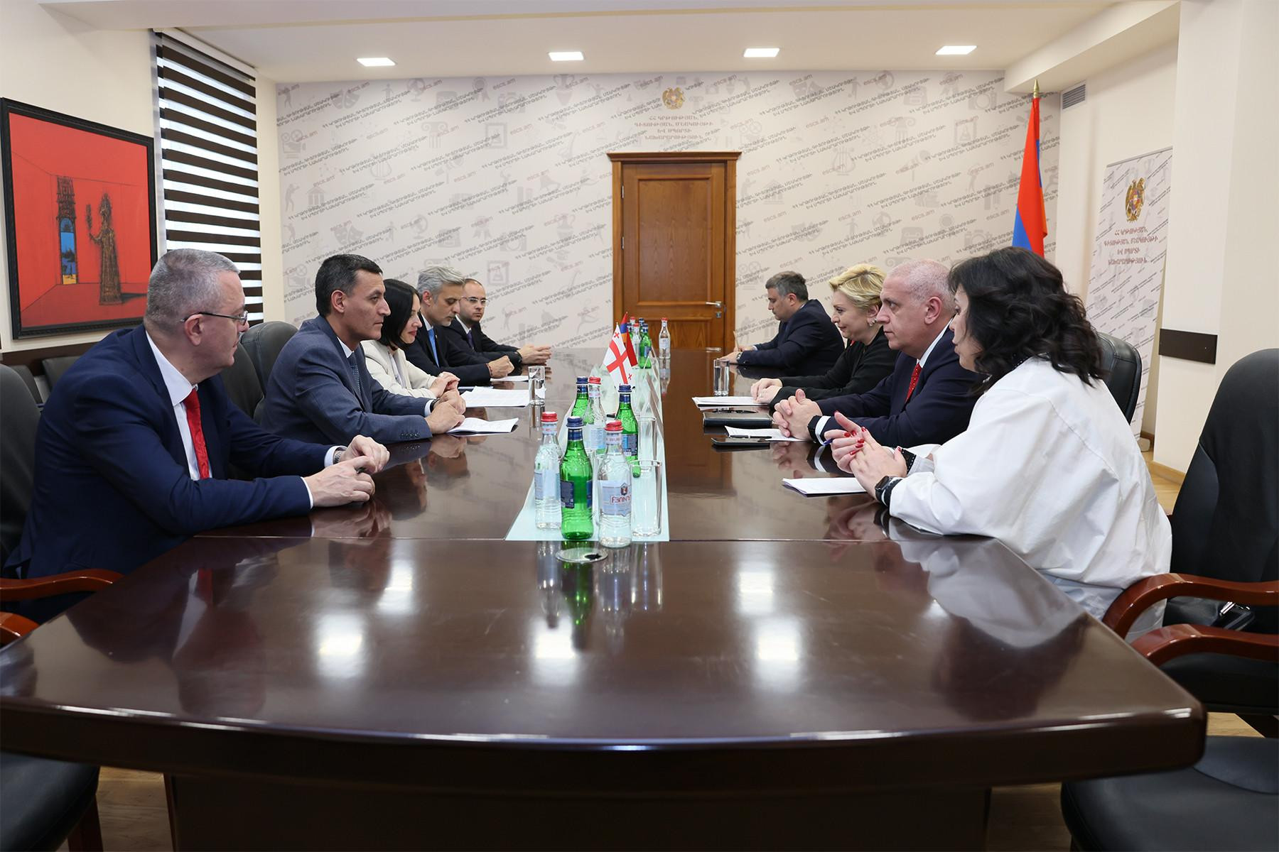 Ժաննա Անդրեասյանն ընդունել է Վրաստանի մշակույթի նախարար Թինաթին Ռուխաձեին