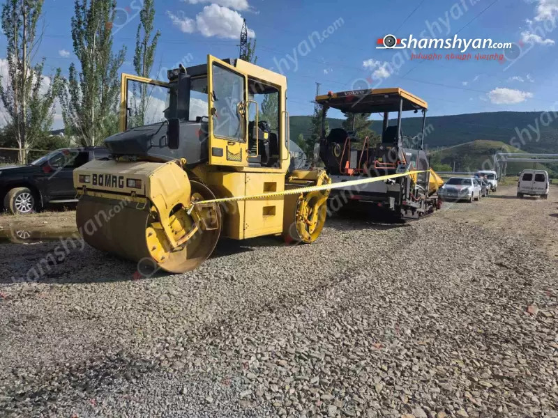 Հրազդանում աշխատակիցը ընկել ու մնացել է ասֆալտ փռող մեքենայի և ասֆալտի կատոկի մեջտեղում. shamshyan.com