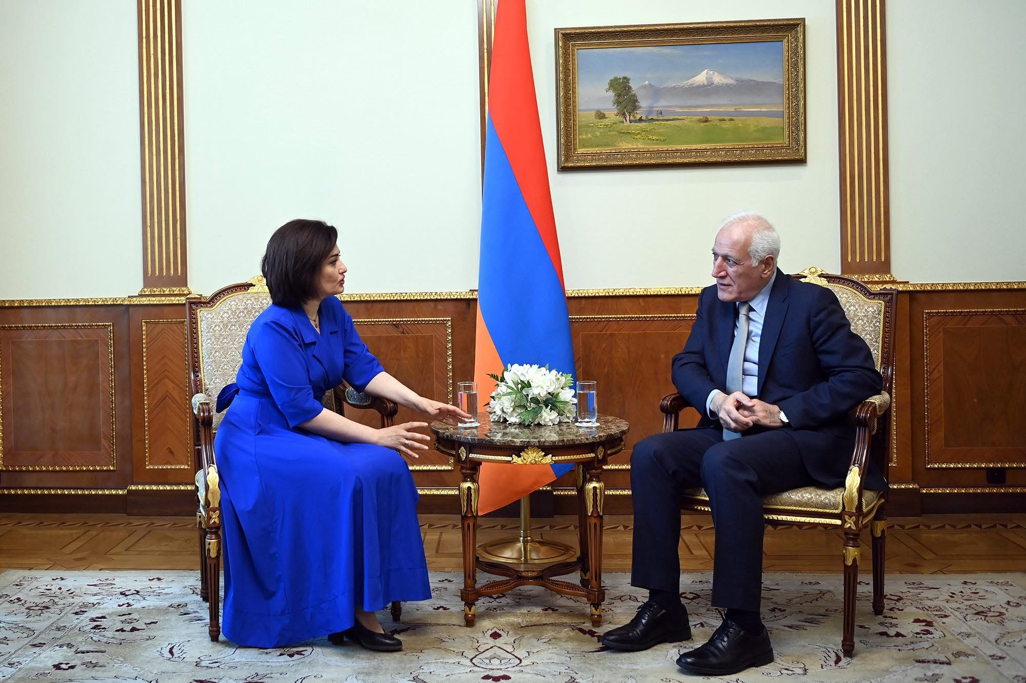 Վահագն Խաչատուրյանն ընդունել է «Վեոլիա Ջուր» ընկերության գլխավոր տնօրեն Մարիաննա Շահինյանին