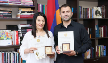 Կարինե Հովհաննիսյանը և Վարդան Բադալյանը պարգևատրվել են ԿԳՄՍՆ մեդալով
