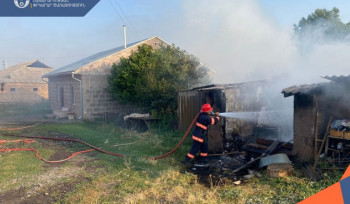 Հրդեհ՝ Սպանդարյան գյուղում