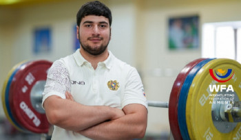 Ծանրորդ Գրիգոր Ղազարյանը՝ պատանիների Եվրոպայի առաջնության ոսկե մեդալակիր