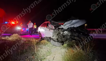 Շիրակում բախվել են «ՄԱԶ» բեռնատարը և «Toyota Camry»-ն