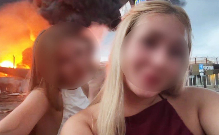 Ադլերի այրվող նավթամբարի ֆոնին տեսանյութ նկարահանած աղջիկը տուգանվել է 30 հազար ռուբլով