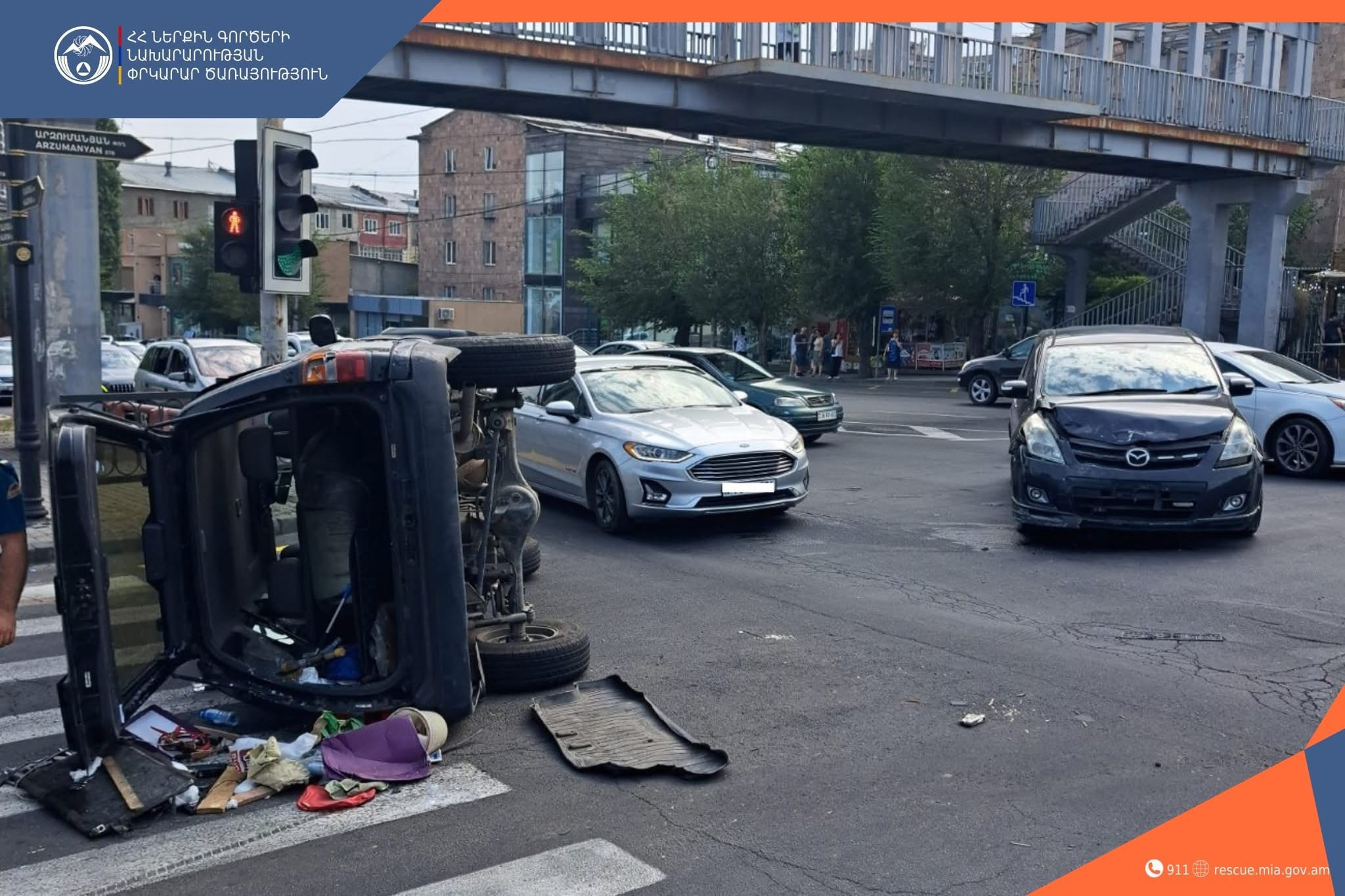 Բախվել են ավտոմեքենաներ․ կա տուժած