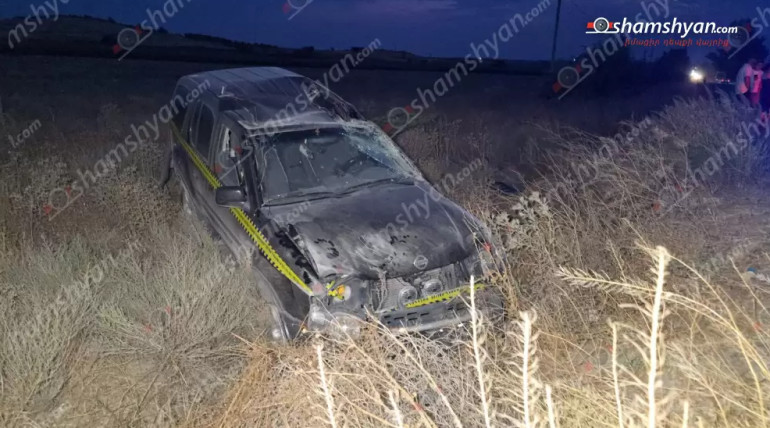 Նոր Գեղիի սկզբնամասում «Nissan X-Trail»-ը բախվել է հողաթմբերին և շրջվել․կա վիրավոր