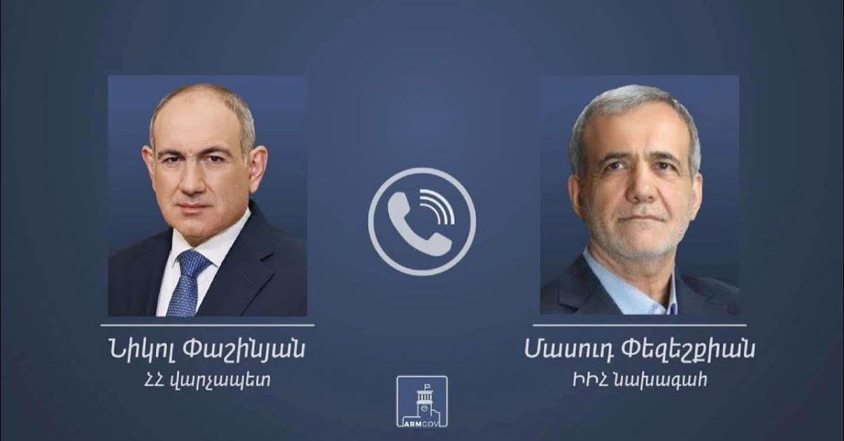 Փաշինյանը հեռախոսազրույց է ունեցել Իրանի նախագահի հետ
