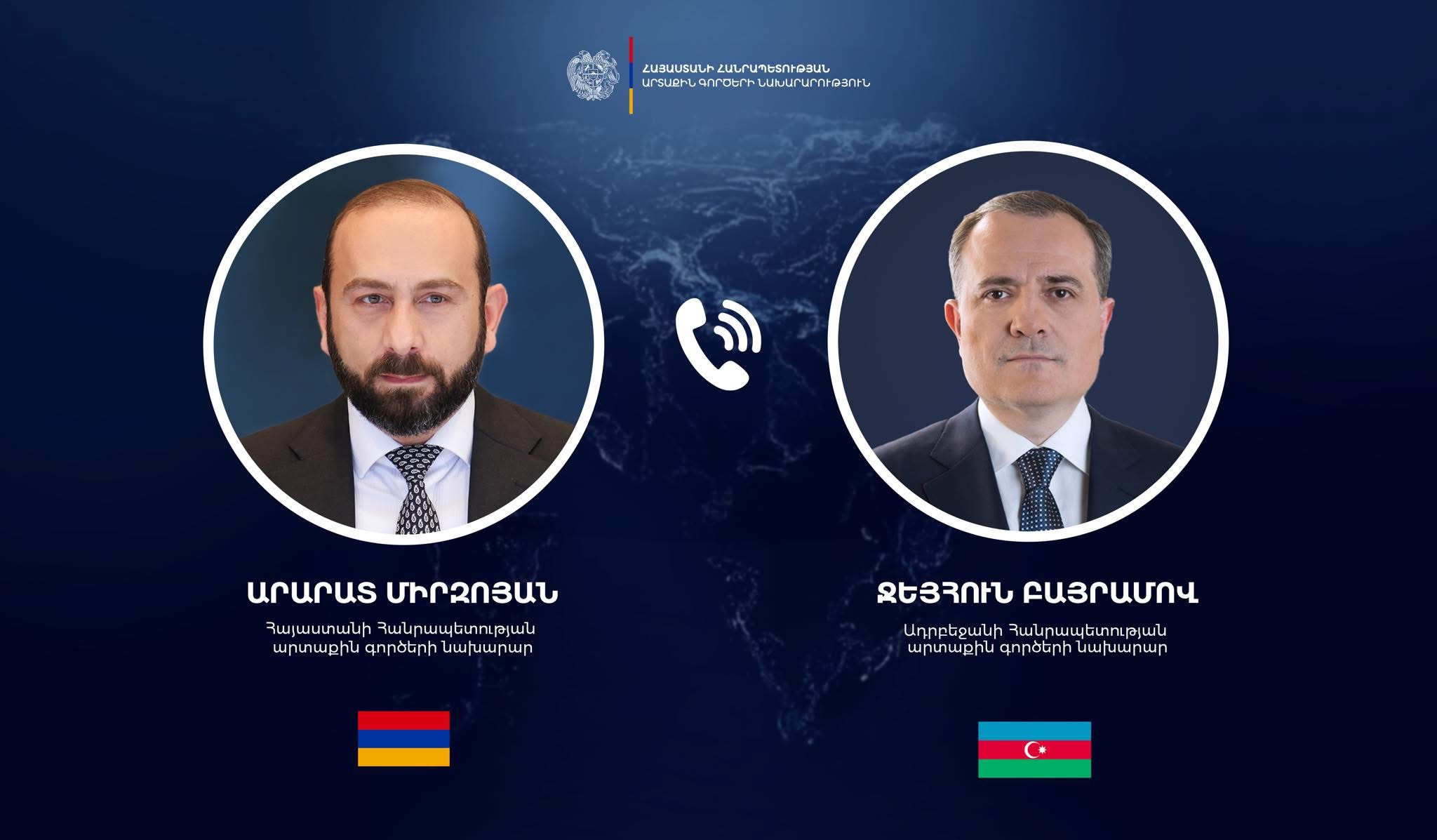 Արարատ Միրզոյանը հեռախոսազրույց է ունեցել Ադրբեջանի արտգործնախարարի հետ